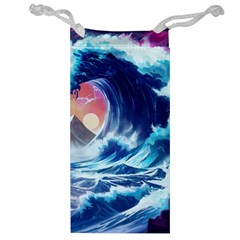 Storm Tsunami Waves Ocean Sea Nautical Nature Jewelry Bag