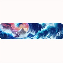 Storm Tsunami Waves Ocean Sea Nautical Nature Large Bar Mat by Ravend