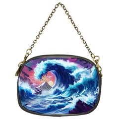 Storm Tsunami Waves Ocean Sea Nautical Nature Chain Purse (One Side)