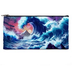 Storm Tsunami Waves Ocean Sea Nautical Nature Pencil Case