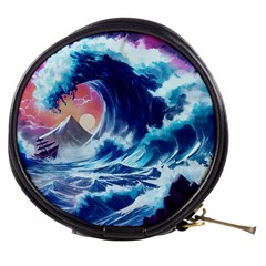 Storm Tsunami Waves Ocean Sea Nautical Nature Mini Makeup Bag