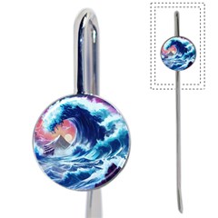 Storm Tsunami Waves Ocean Sea Nautical Nature Book Mark by Ravend