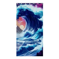 Storm Tsunami Waves Ocean Sea Nautical Nature Shower Curtain 36  X 72  (stall)  by Ravend