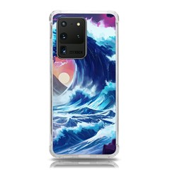 Storm Tsunami Waves Ocean Sea Nautical Nature Samsung Galaxy S20 Ultra 6.9 Inch TPU UV Case