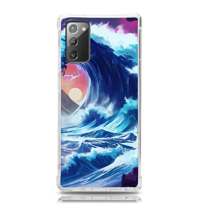 Storm Tsunami Waves Ocean Sea Nautical Nature Samsung Galaxy Note 20 TPU UV Case