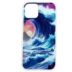 Storm Tsunami Waves Ocean Sea Nautical Nature Iphone 12 Pro Max Tpu Uv Print Case by Ravend