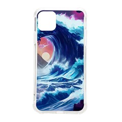 Storm Tsunami Waves Ocean Sea Nautical Nature Iphone 11 Pro Max 6 5 Inch Tpu Uv Print Case by Ravend