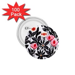 Beautiful Elegant Botanical Flowers 1 75  Buttons (100 Pack)  by GardenOfOphir