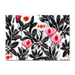 Beautiful Elegant Botanical Flowers Sticker A4 (100 pack) Front