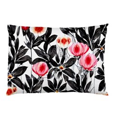 Beautiful Elegant Botanical Flowers Pillow Case by GardenOfOphir