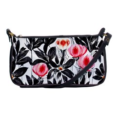 Beautiful Elegant Botanical Flowers Shoulder Clutch Bag by GardenOfOphir