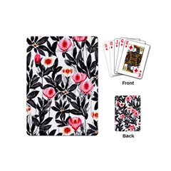 Beautiful Elegant Botanical Flowers Playing Cards Single Design (mini) by GardenOfOphir