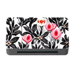 Beautiful Elegant Botanical Flowers Memory Card Reader With Cf by GardenOfOphir