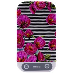 Pink Flowers Black Stripes Sterilizers by GardenOfOphir