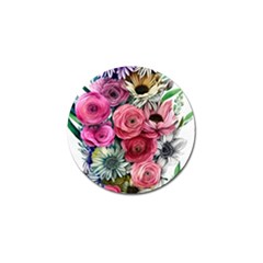 Charming Watercolor Flowers Golf Ball Marker (4 Pack) by GardenOfOphir