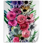 Charming Watercolor Flowers Canvas 8  x 10  8.15 x9.66  Canvas - 1