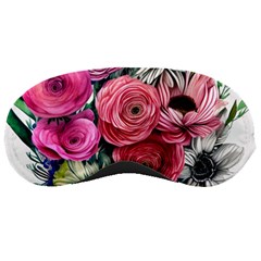 Charming Watercolor Flowers Sleeping Mask by GardenOfOphir