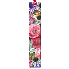 Charming Watercolor Flowers Large Book Marks by GardenOfOphir