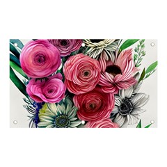 Charming Watercolor Flowers Banner And Sign 5  X 3 