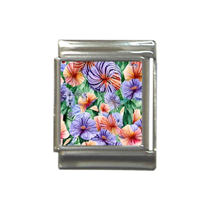 Amazing Watercolor Flowers Italian Charm (13mm)