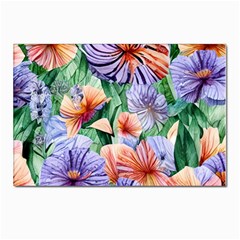 Amazing Watercolor Flowers Postcards 5  X 7  (pkg Of 10)