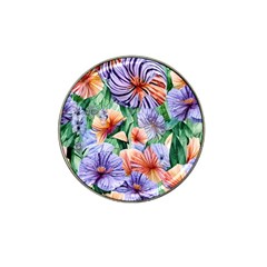 Amazing Watercolor Flowers Hat Clip Ball Marker by GardenOfOphir