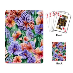 Amazing Watercolor Flowers Playing Cards Single Design (rectangle) by GardenOfOphir