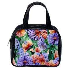 Amazing Watercolor Flowers Classic Handbag (one Side) by GardenOfOphir