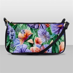 Amazing Watercolor Flowers Shoulder Clutch Bag by GardenOfOphir