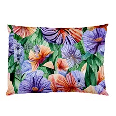 Amazing Watercolor Flowers Pillow Case (two Sides) by GardenOfOphir