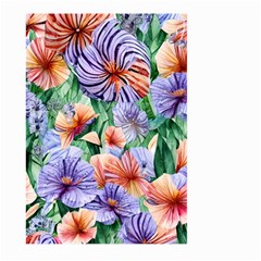 Amazing Watercolor Flowers Large Garden Flag (two Sides) by GardenOfOphir