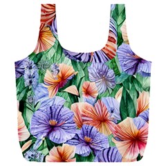 Amazing Watercolor Flowers Full Print Recycle Bag (xxl) by GardenOfOphir