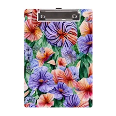 Amazing Watercolor Flowers A5 Acrylic Clipboard