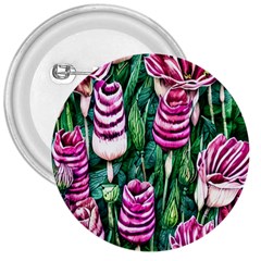 Attractive Watercolor Flowers 3  Buttons by GardenOfOphir