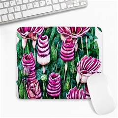 Attractive Watercolor Flowers Large Mousepad by GardenOfOphir