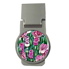 Attractive Watercolor Flowers Money Clips (round)  by GardenOfOphir