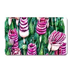 Attractive Watercolor Flowers Magnet (rectangular) by GardenOfOphir