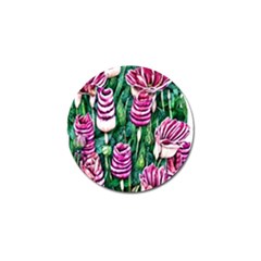 Attractive Watercolor Flowers Golf Ball Marker by GardenOfOphir