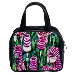 Attractive Watercolor Flowers Classic Handbag (two Sides) by GardenOfOphir