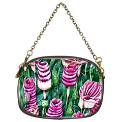 Attractive Watercolor Flowers Chain Purse (one Side) by GardenOfOphir