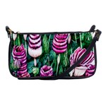 Attractive Watercolor Flowers Shoulder Clutch Bag Front