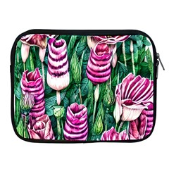 Attractive Watercolor Flowers Apple Ipad 2/3/4 Zipper Cases by GardenOfOphir