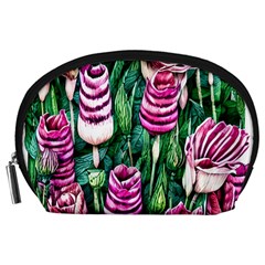 Attractive Watercolor Flowers Accessory Pouch (large)