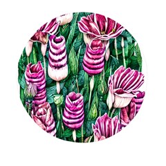 Attractive Watercolor Flowers Mini Round Pill Box (pack Of 3) by GardenOfOphir