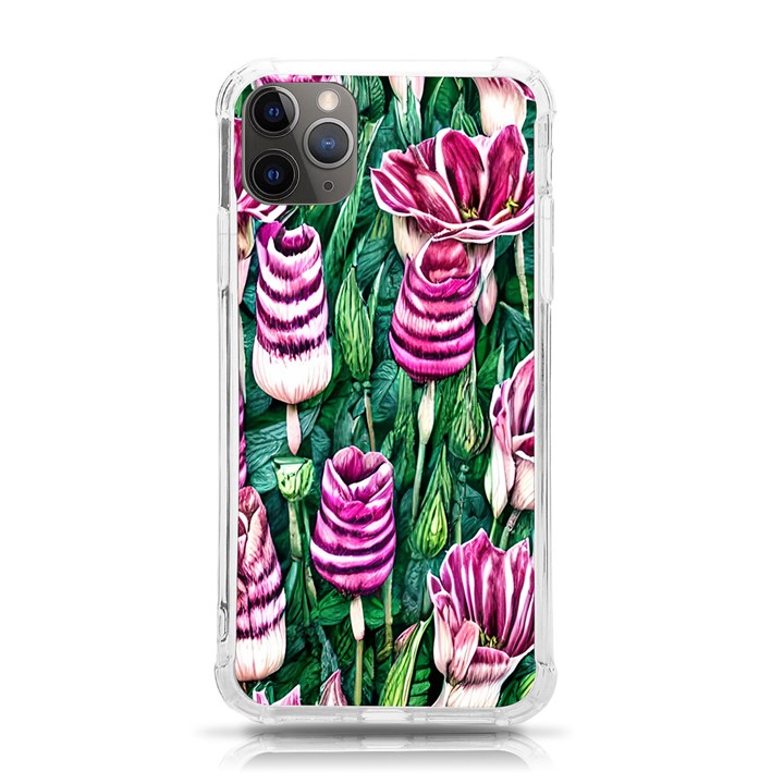 Attractive Watercolor Flowers iPhone 11 Pro Max 6.5 Inch TPU UV Print Case