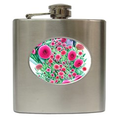 Bounty Of Brilliant Blooming Blossoms Hip Flask (6 Oz) by GardenOfOphir