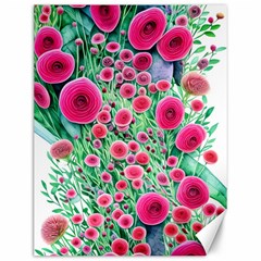 Bounty Of Brilliant Blooming Blossoms Canvas 12  X 16 