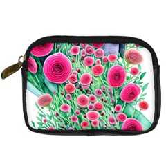 Bounty Of Brilliant Blooming Blossoms Digital Camera Leather Case by GardenOfOphir