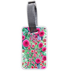 Bounty Of Brilliant Blooming Blossoms Luggage Tag (one Side) by GardenOfOphir