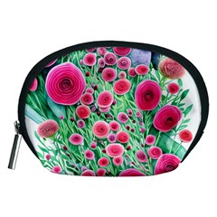 Bounty Of Brilliant Blooming Blossoms Accessory Pouch (medium)